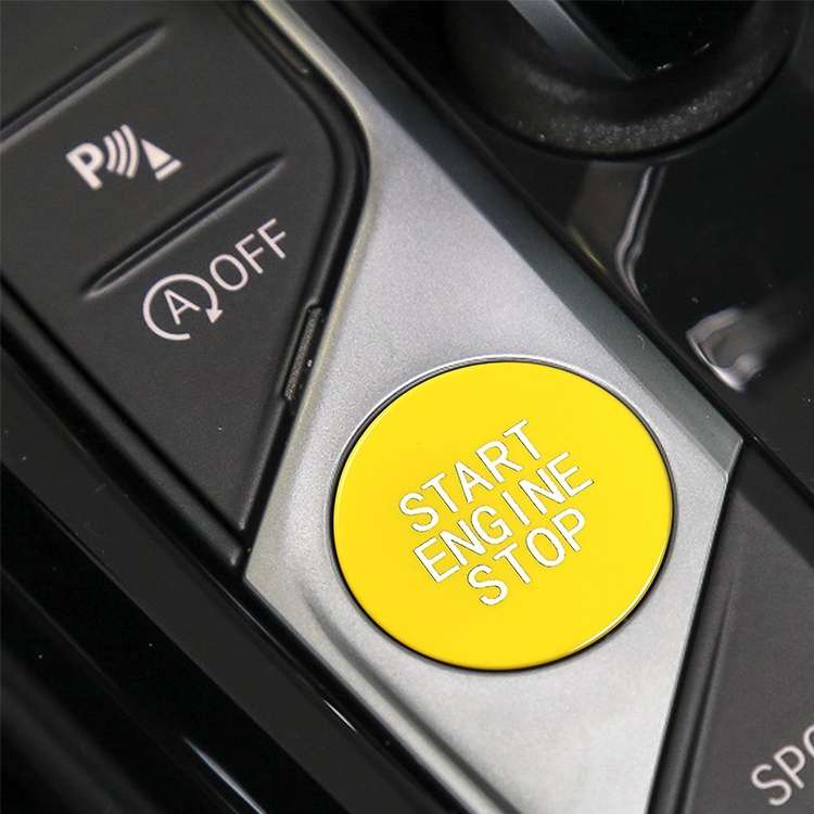 Car Carbon Fiber One-button Start Decorative Sticker for BMW 3 Series / G20 / G05 / G06 / G07 / G14