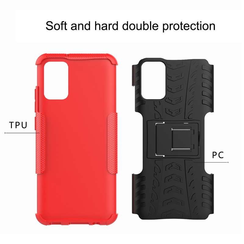 For Samsung Galaxy S9 Plus Solid Color PC + TPU Protective Case with Holder & Card Slots(Rose Gold)