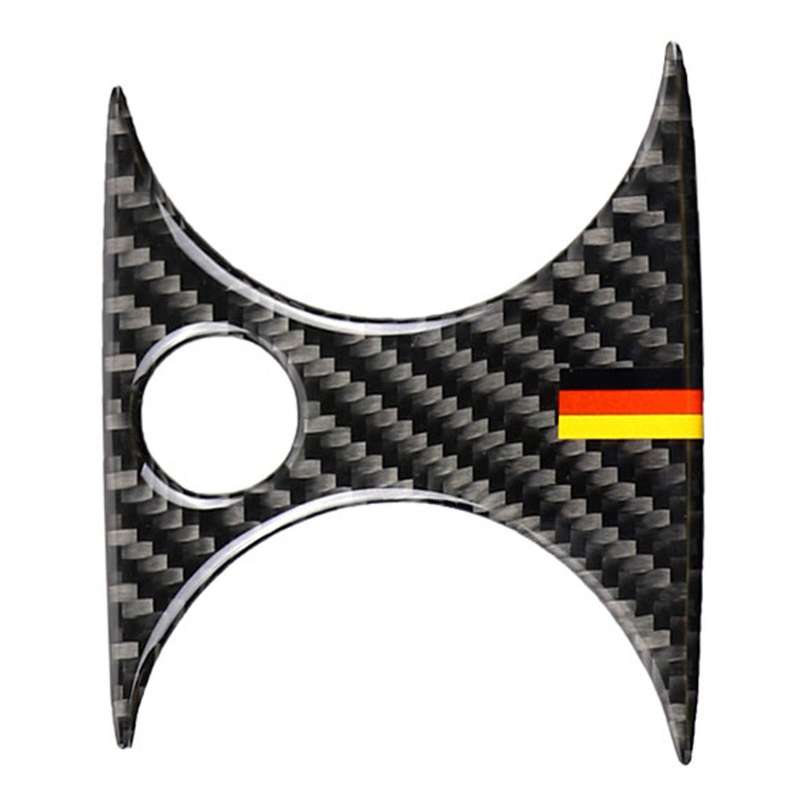 Car Carbon Fiber Rear Air Outlet Middle Decorative Sticker for Mercedes-Benz C Class W205 C180 C200