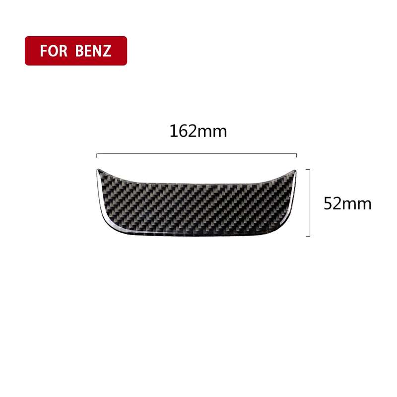 Car Carbon Fiber Rear Air Outlet Lower Decorative Sticker for Mercedes-Benz C Class W205 C180 C200 C