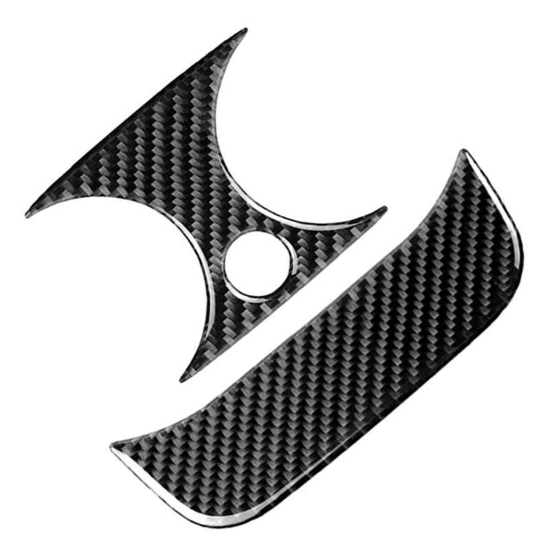 Car Carbon Fiber Rear Air Outlet Set Decorative Sticker for Mercedes-Benz C Class W205 C180 C200 C30
