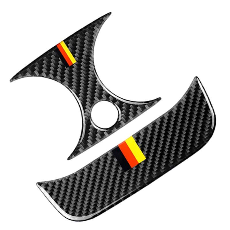 Car Carbon Fiber Rear Air Outlet Set Decorative Sticker for Mercedes-Benz C Class W205 C180 C200 C30
