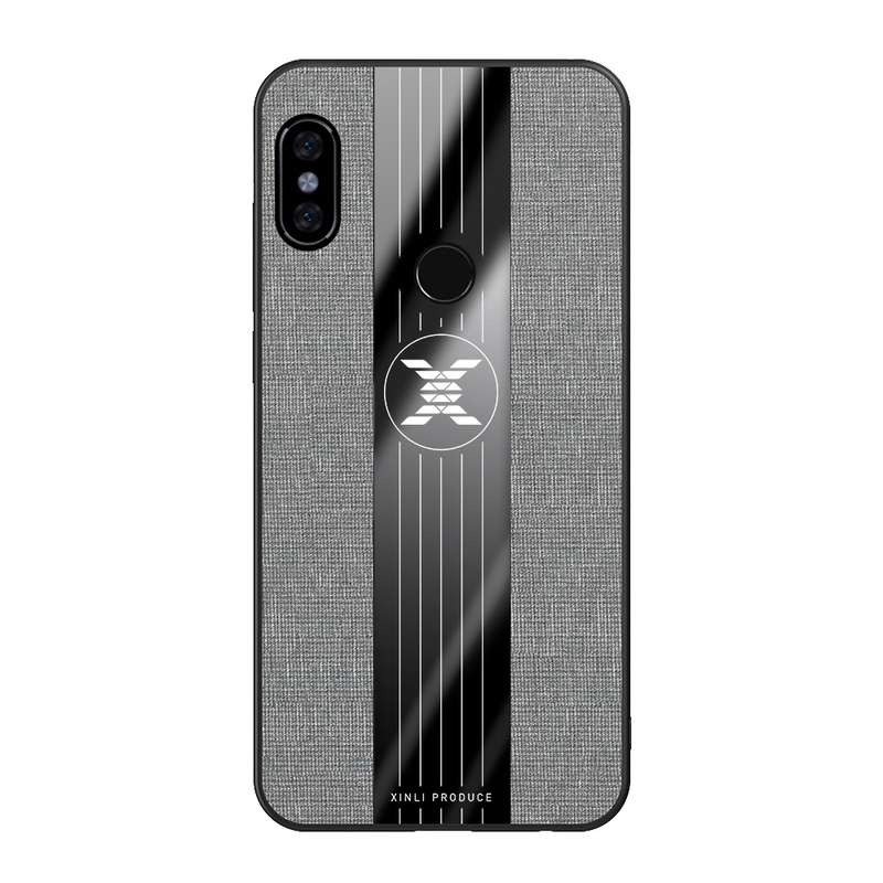 For Xiaomi Redmi Note 5 XINLI Stitching Cloth Texture Shockproof TPU Protective Case(Brown)