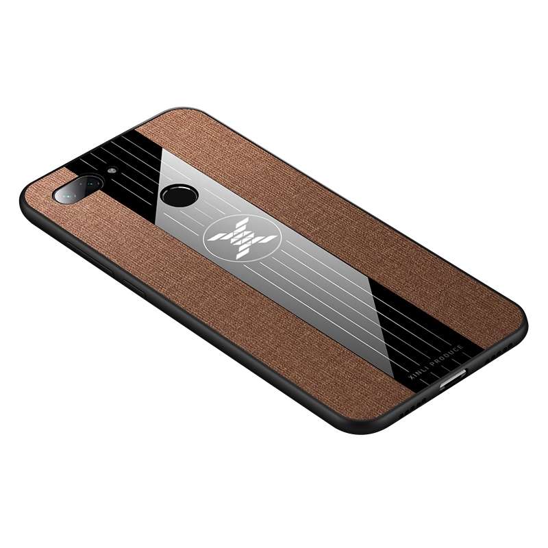 For Xiaomi Mi 8 Lite XINLI Stitching Cloth Texture Shockproof TPU Protective Case(Black)