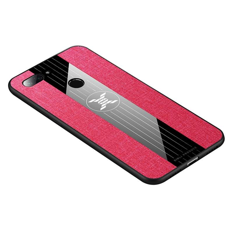 For Xiaomi Mi 8 Lite XINLI Stitching Cloth Texture Shockproof TPU Protective Case(Black)