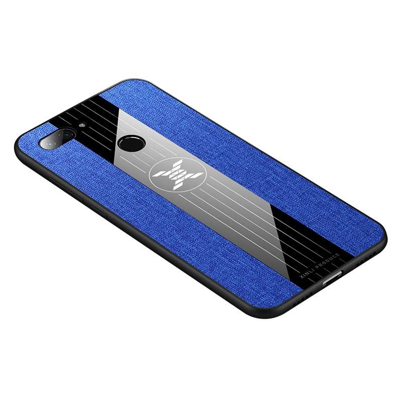For Xiaomi Mi 8 Lite XINLI Stitching Cloth Texture Shockproof TPU Protective Case(Black)