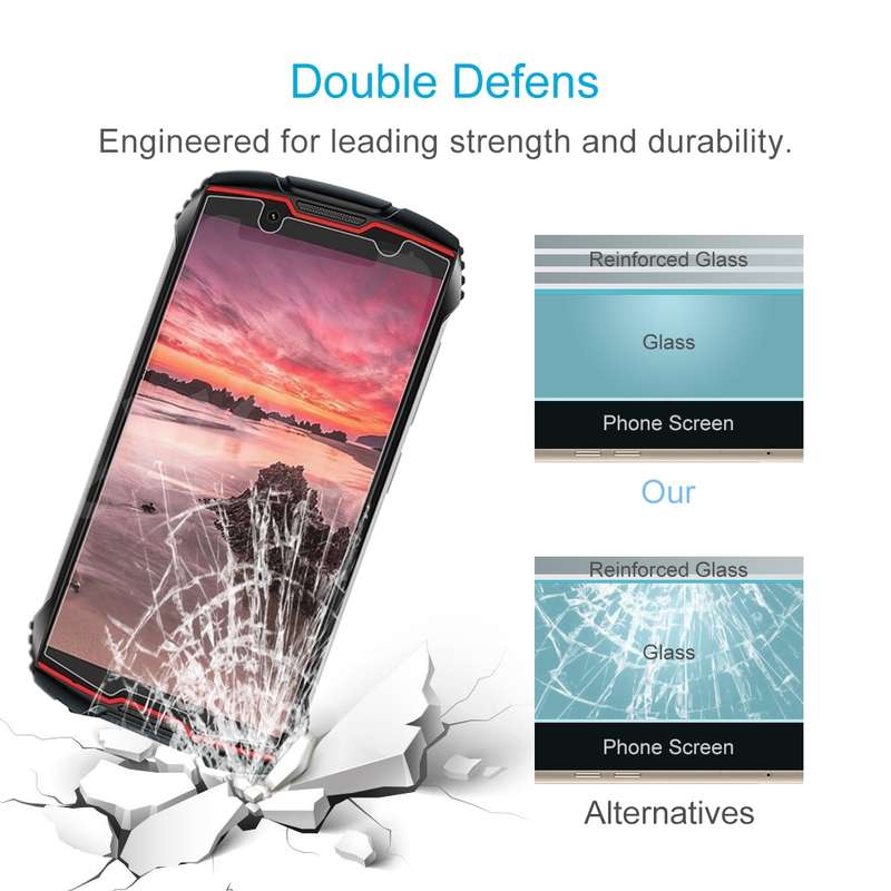 For Cubot KingKong Mini 50 PCS 0.26mm 9H Surface Hardness 2.5D Explosion-proof Tempered Glass Non-fu
