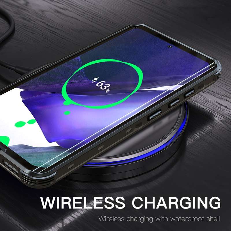 For Samsung Galaxy S21 Ultra 5G RedPepper Transparent Dot Shockproof Waterproof PC + TPU Protective