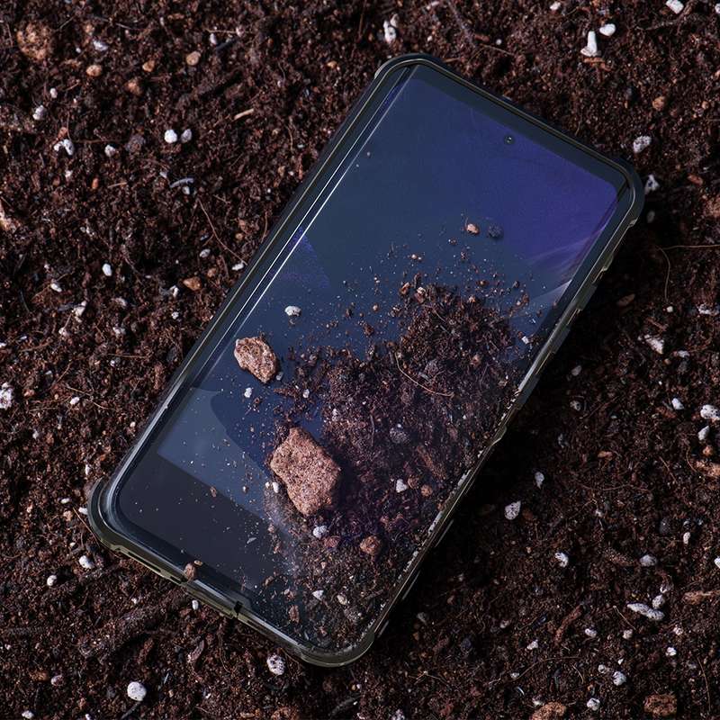 For Samsung Galaxy S21 Ultra 5G RedPepper Transparent Dot Shockproof Waterproof PC + TPU Protective