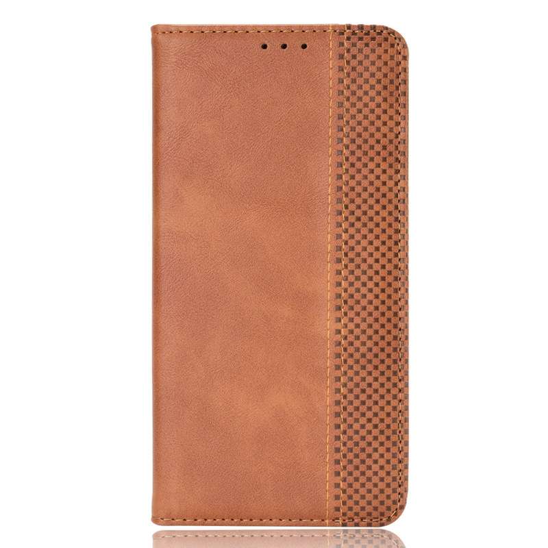 For ZTE Blade A7s 2020 Magnetic Buckle Retro Crazy Horse Texture Horizontal Flip Leather Case with H