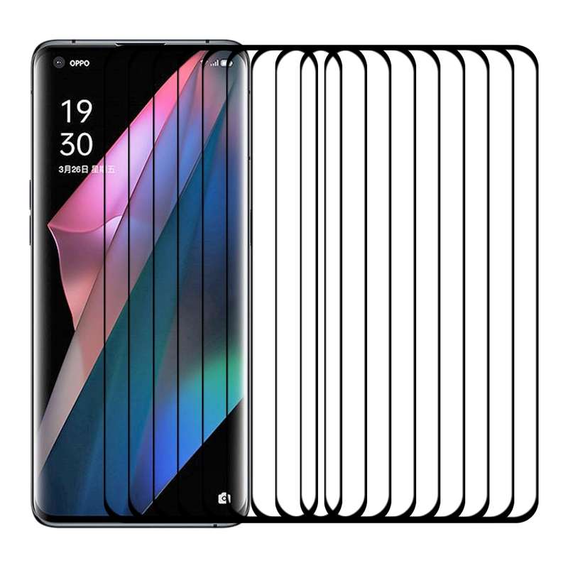 For OPPO Find X3 Pro 25 PCS 3D Curved Edge Full Screen Tempered Glass Film(Black)