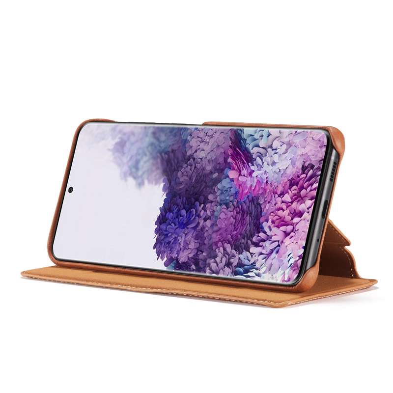 For Samsung Galaxy S20 FE LC.IMEEKE Hon Ancient Series Horizontal Flip Leather Case with Holder & Ca