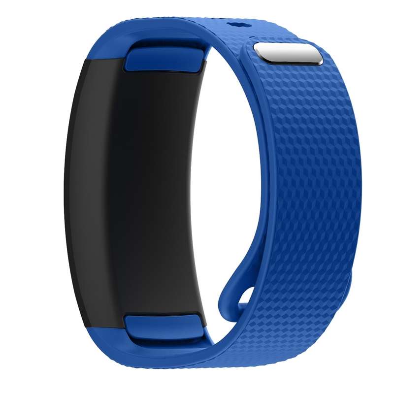For Samsung Gear Fit2 Pro Silicone Watch Band, Size:L(Blue)