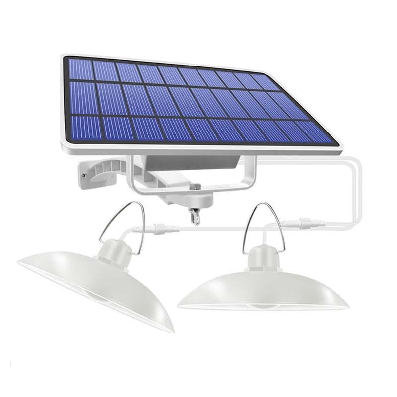 2 in 1 Solar Light Landscape Courtyard Corridor Lighting 32-LED Retro Chandelier, Light Color:Warm L