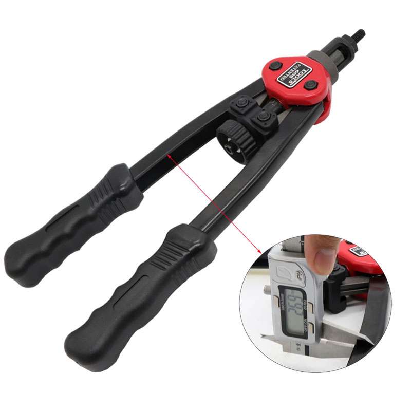 BT-605 Double Handle Manual Blind Rivet Nut Pull Cap Tool with 60 PCS Nuts