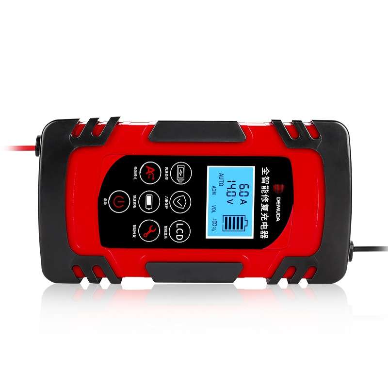 DEMUDA DC-80 Car Battery Charger 12V/24V Intelligent Pulse Repair Type Lead-acid Battery, Plug Type: