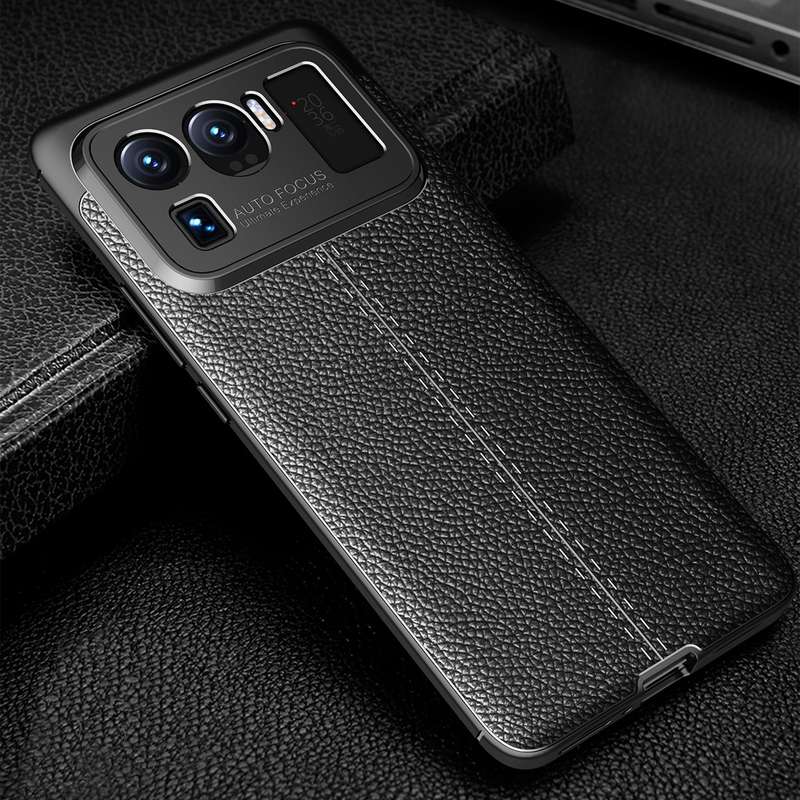 For Xiaomi Mi 11 Ultra Litchi Texture TPU Shockproof Case(Black)