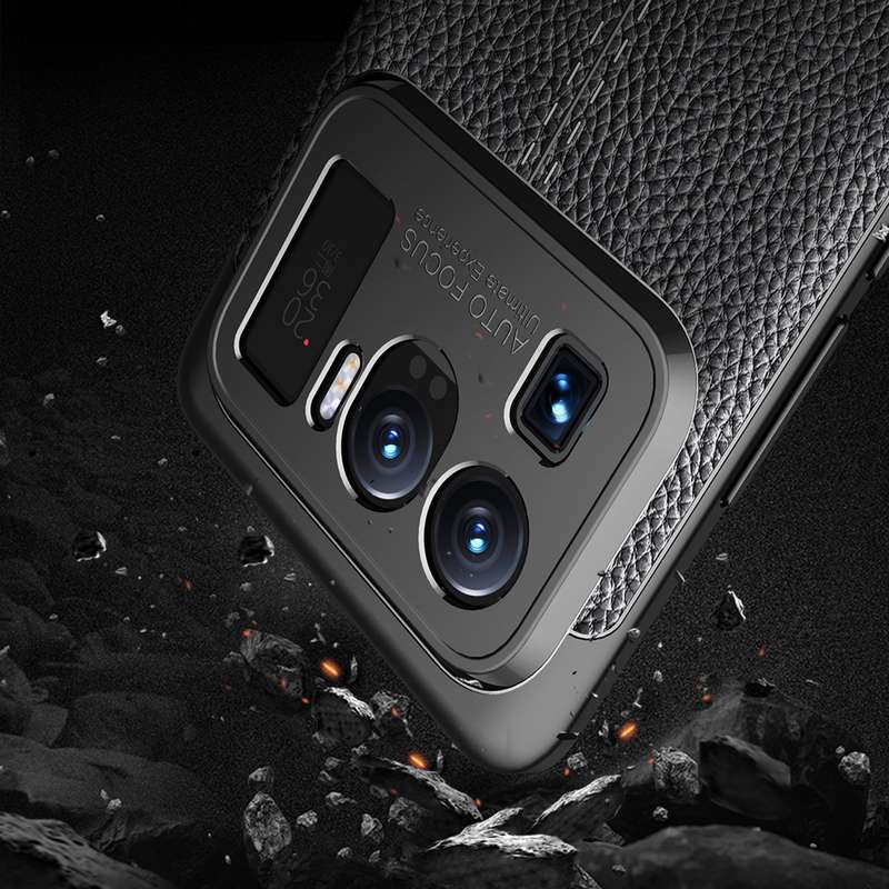For Xiaomi Mi 11 Ultra Litchi Texture TPU Shockproof Case(Black)