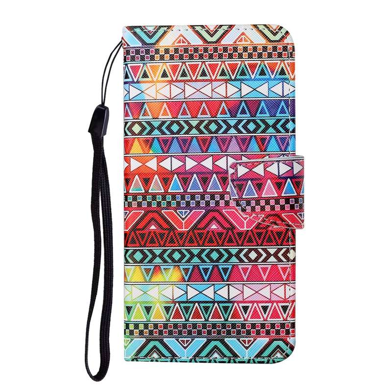 For Samsung Galaxy A31 Colored Drawing Pattern Horizontal Flip Leather Case with Holder & Card Slots