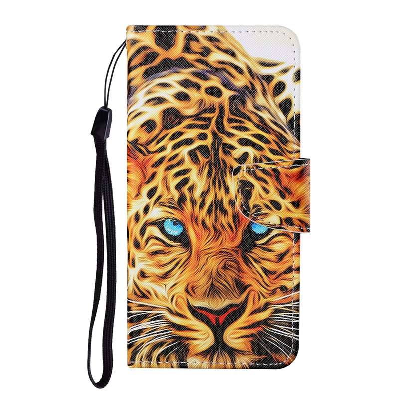 For Samsung Galaxy A31 Colored Drawing Pattern Horizontal Flip Leather Case with Holder & Card Slots