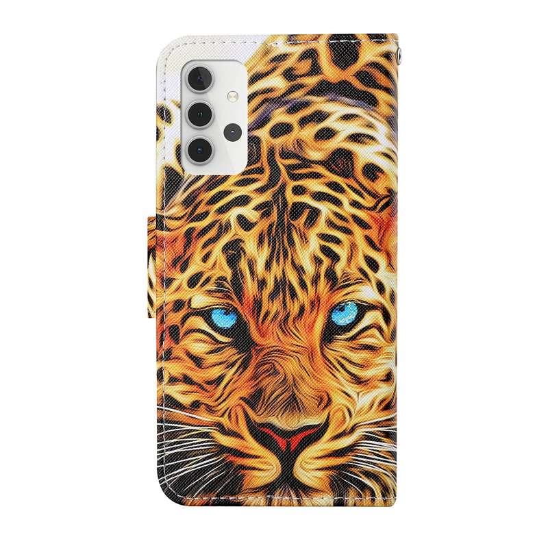 For Samsung Galaxy A31 Colored Drawing Pattern Horizontal Flip Leather Case with Holder & Card Slots