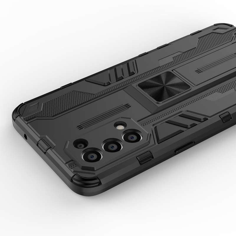 For OPPO Reno5 5G / 4G Supersonic PC + TPU Shock-proof Protective Case with Holder(Silver)