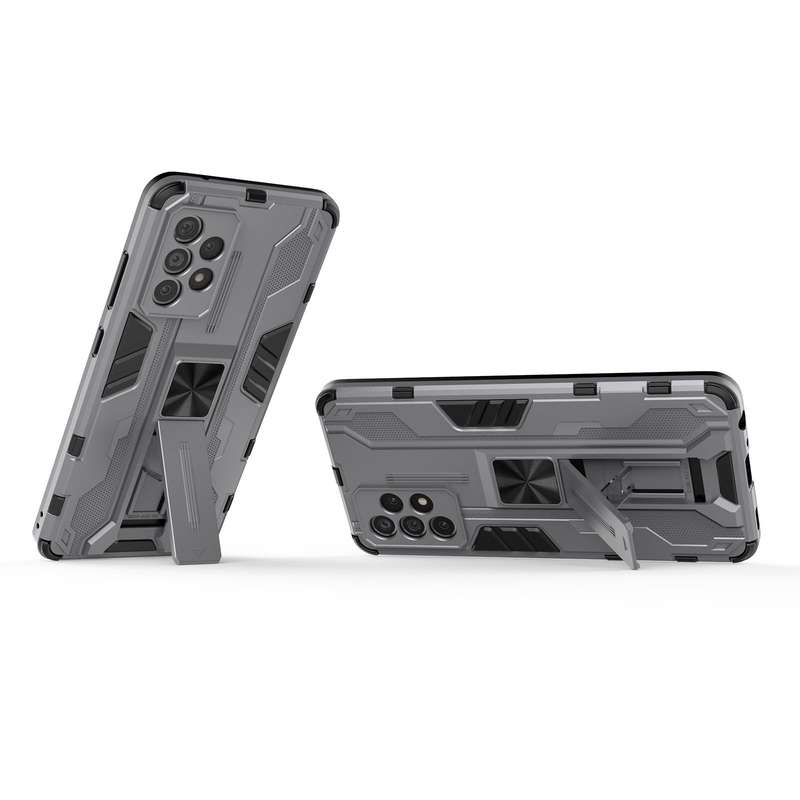 For Samsung Galaxy A52 5G / 4G Supersonic PC + TPU Shock-proof Protective Case with Holder(Black)