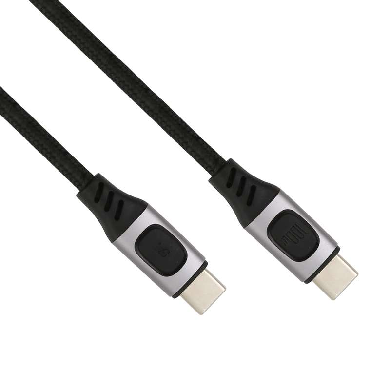 100W 5A USB-C / Type-C Male to USB-C / Type-C Male PD Fast Charging Braided Data Cable, Cable Length