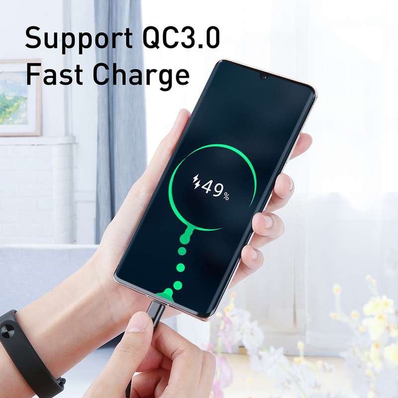 100W 5A USB-C / Type-C Male to USB-C / Type-C Male PD Fast Charging Braided Data Cable, Cable Length
