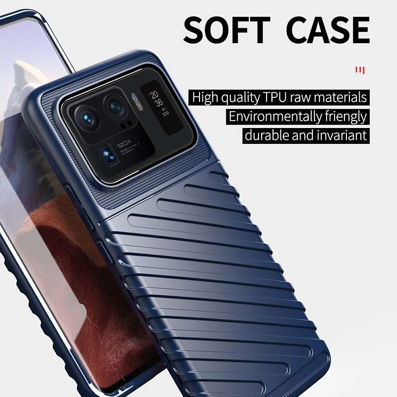 For Xiaomi Mi 11 Ultra Thunderbolt Shockproof TPU Protective Soft Case(Blue)