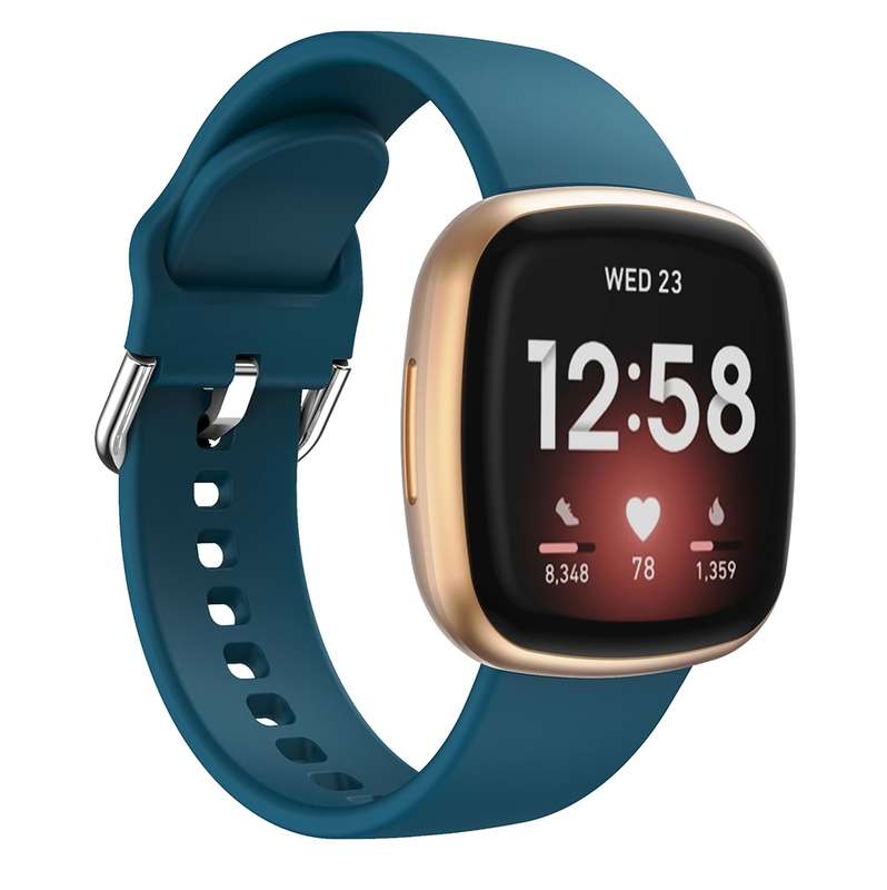 For Fitbit Versa 3 Silicone Watch Band(Orange)