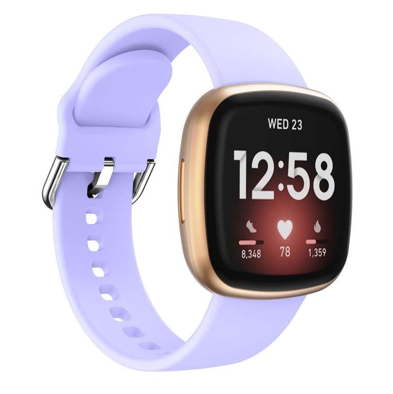 For Fitbit Versa 3 Silicone Watch Band(Orange)