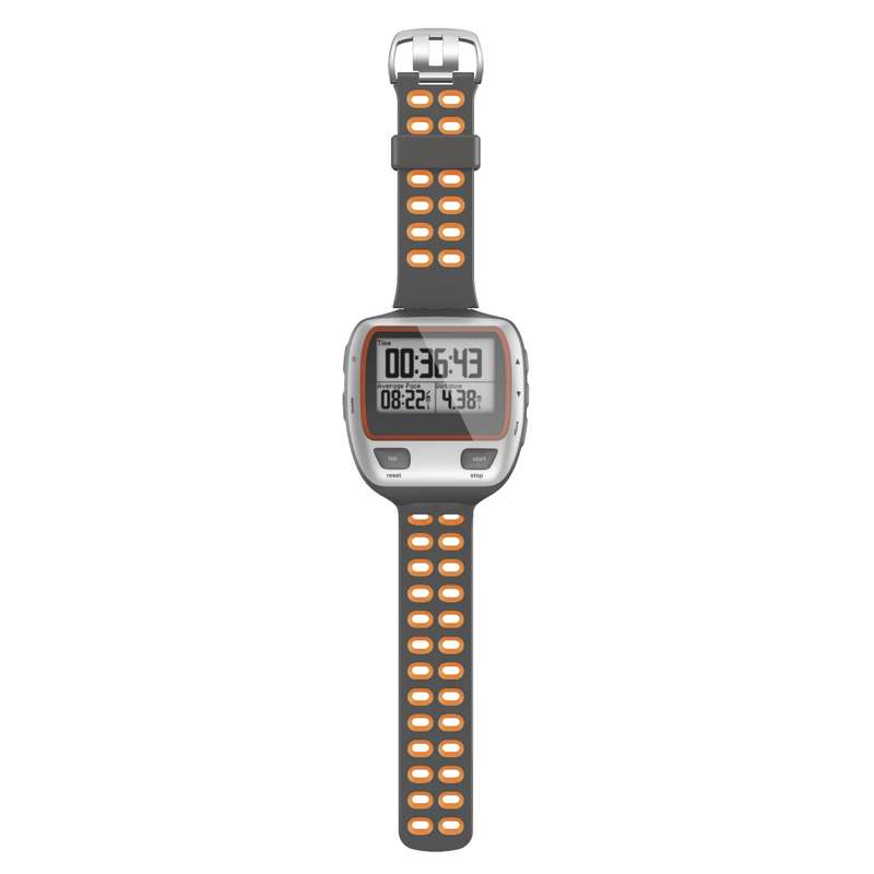 For Garmin Forerunner 310XT Two-color Silicone Watch Band(Grey Light Grey)