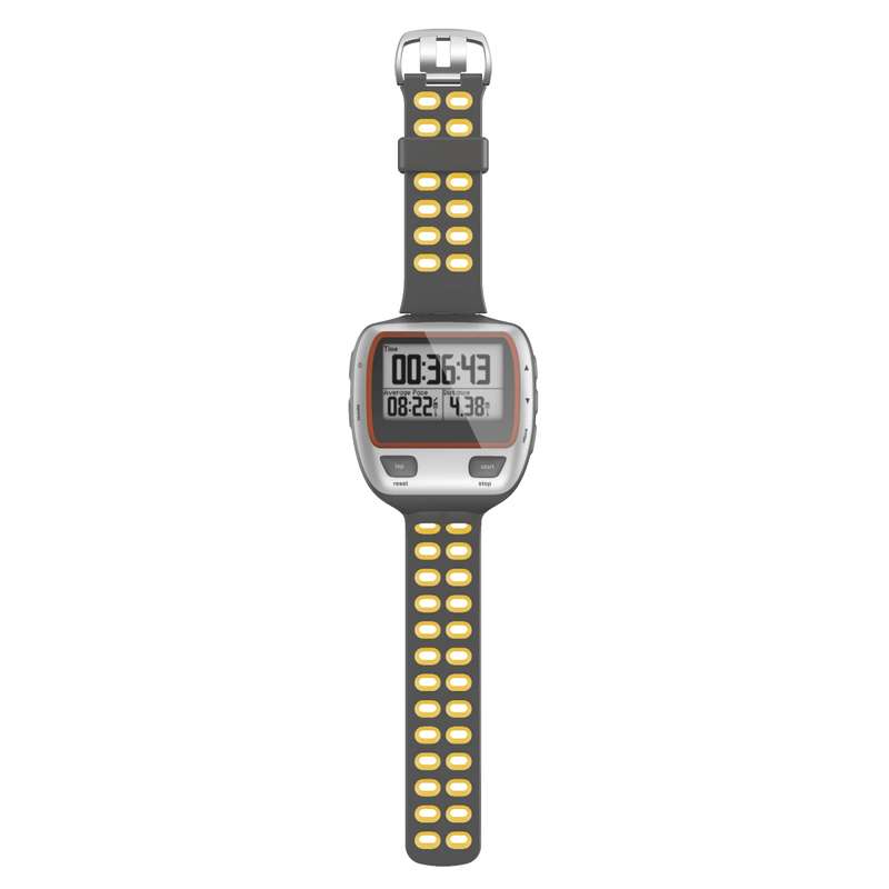 For Garmin Forerunner 310XT Two-color Silicone Watch Band(Grey Light Grey)