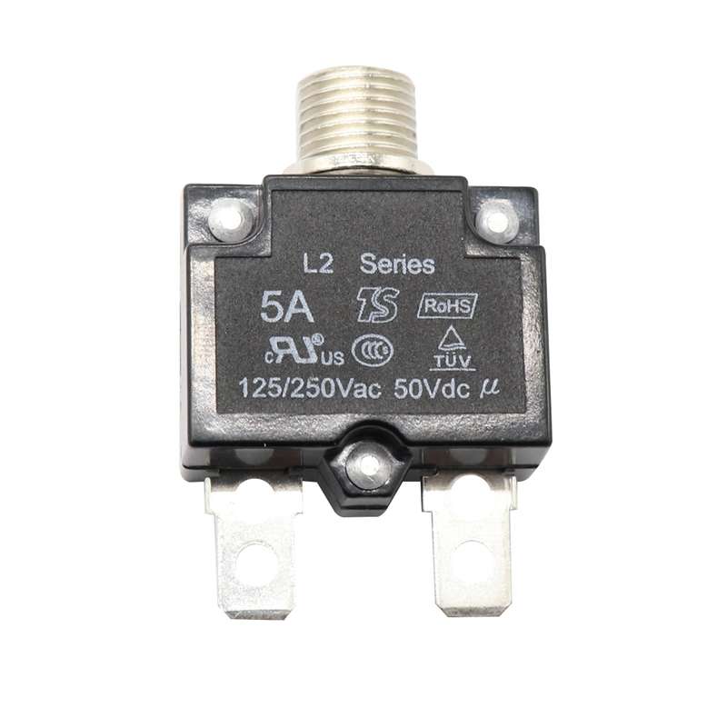 L2 Series 50V Car Overload Protector Manual Reset DC Circuit Breaker with Waterproof Cover, Current: