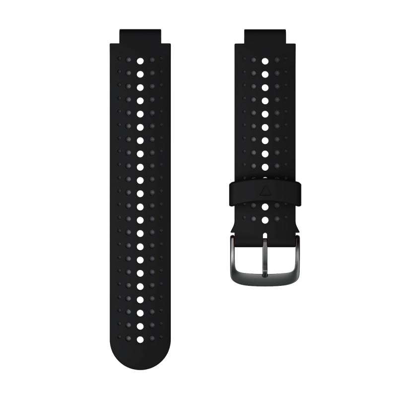 For Garmin Forerunner 220 Two-color Silicone Watch Band(Black Grey)