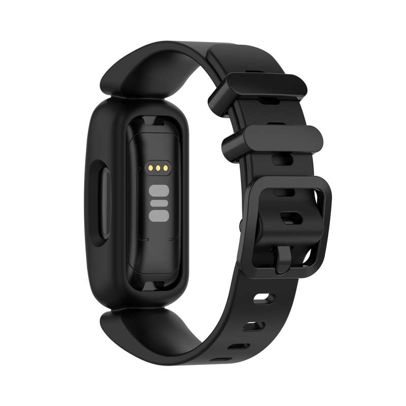 For Fitbit Inspire 2 Silicone Watch Band(Black)