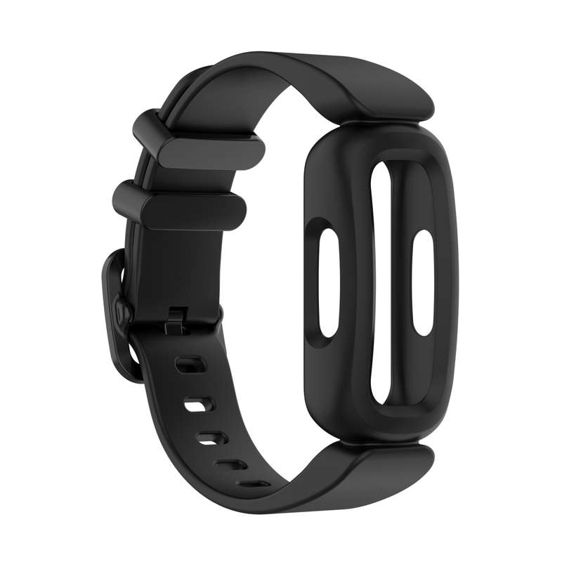 For Fitbit Inspire 2 Silicone Watch Band(Black)