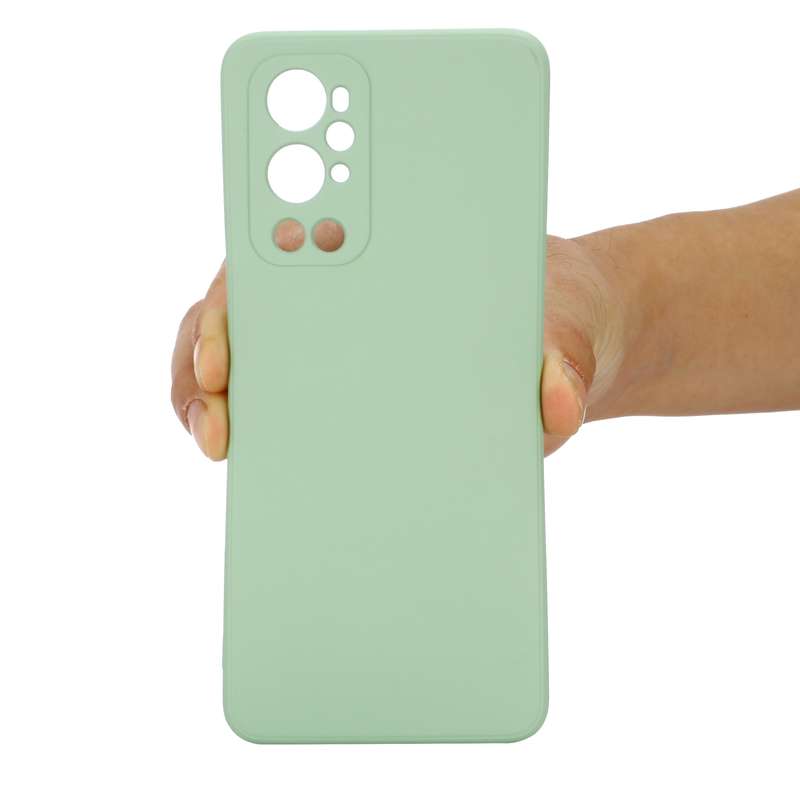 For OnePlus 9 Pro Solid Color Liquid Silicone Dropproof Full Coverage Protective Case(Red)