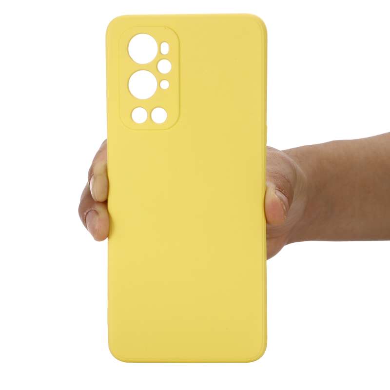 For OnePlus 9 Pro Solid Color Liquid Silicone Dropproof Full Coverage Protective Case(Red)