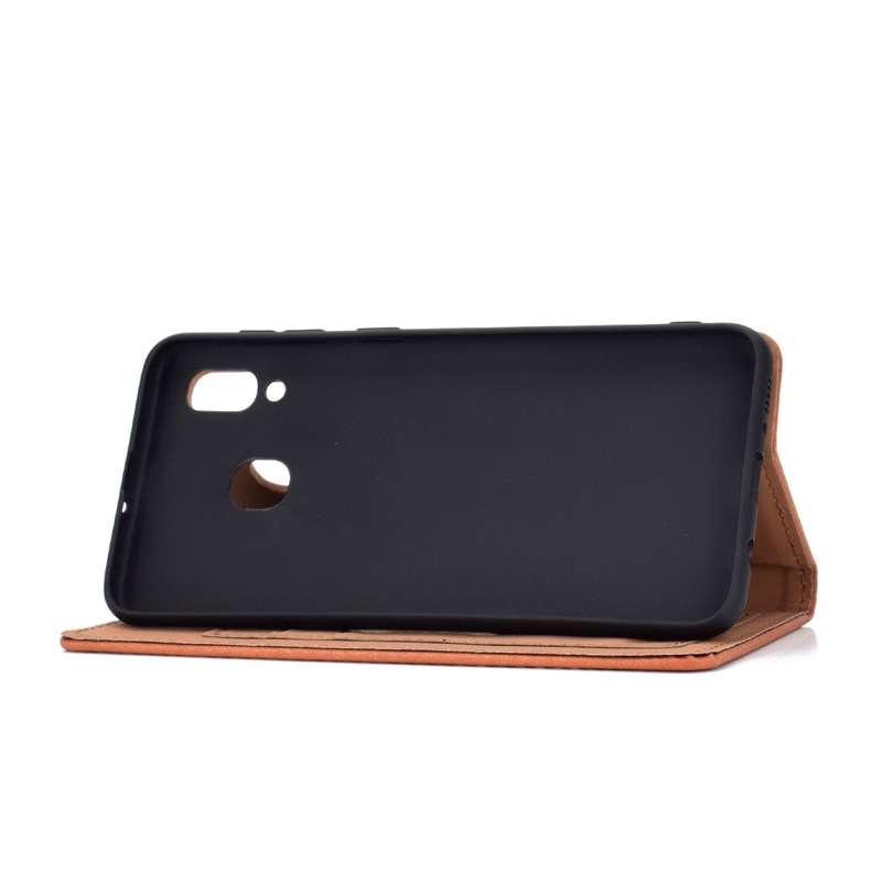 For Samsung Galaxy A12 Wheat Straw Material + TPU Protective Case with Lanyard(Black)