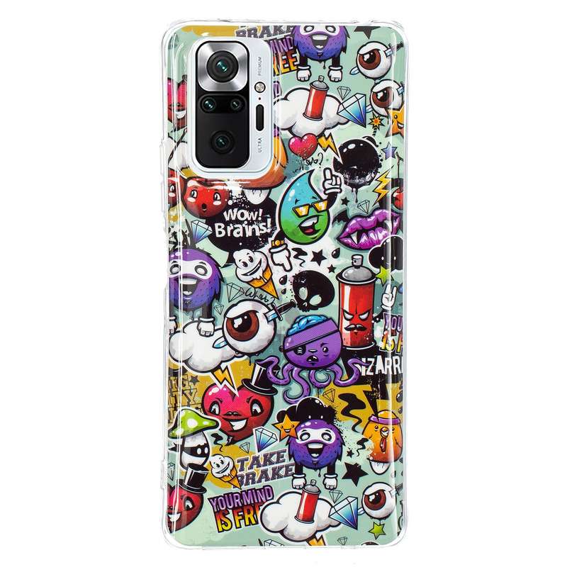 For Xiaomi Redmi Note 10 Pro Luminous TPU Protective Case(Graffiti)
