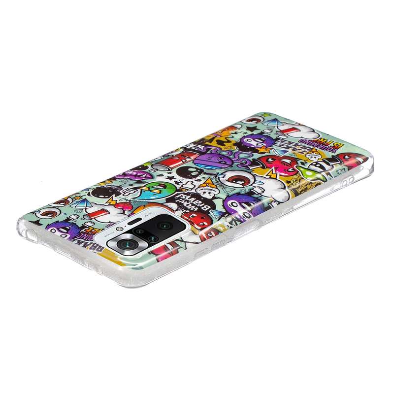 For Xiaomi Redmi Note 10 Pro Luminous TPU Protective Case(Graffiti)