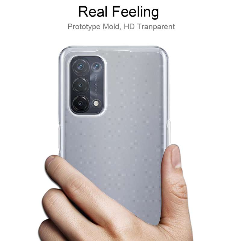 For OPPO A74 5G 0.75mm Ultra-thin Transparent TPU Soft Protective Case