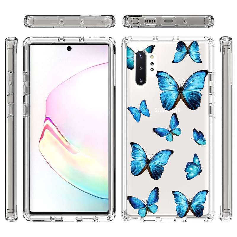For Samsung Galaxy Note 10 Plus 2 in 1 High Transparent Painted Shockproof PC + TPU Protective Case(
