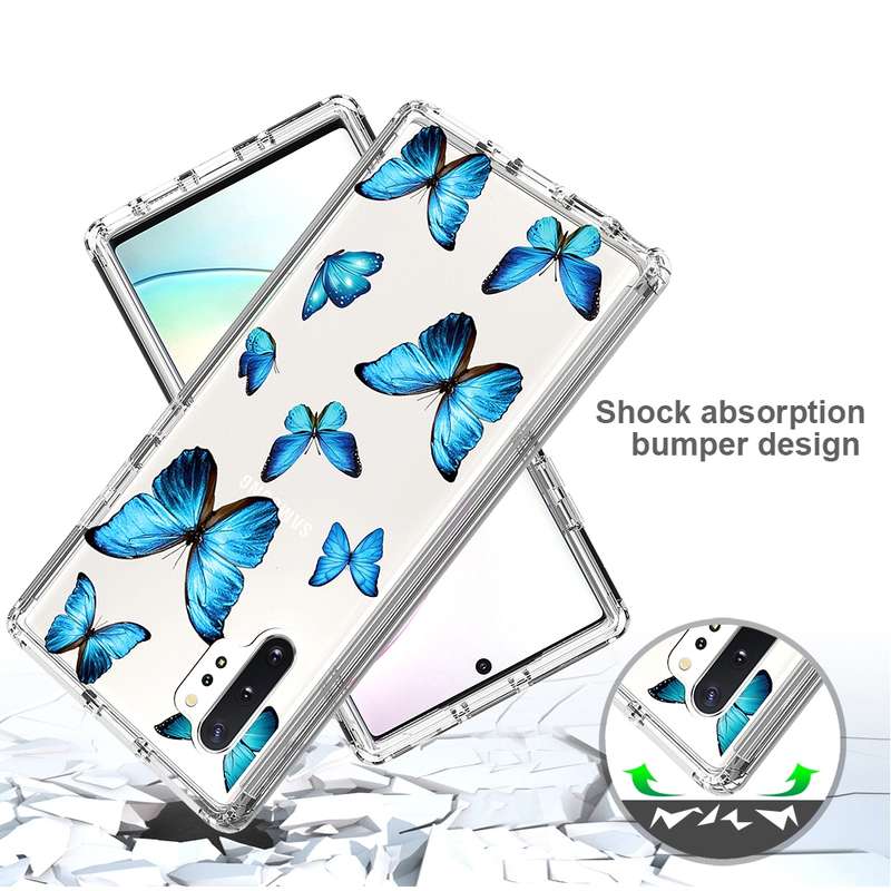For Samsung Galaxy Note 10 Plus 2 in 1 High Transparent Painted Shockproof PC + TPU Protective Case(