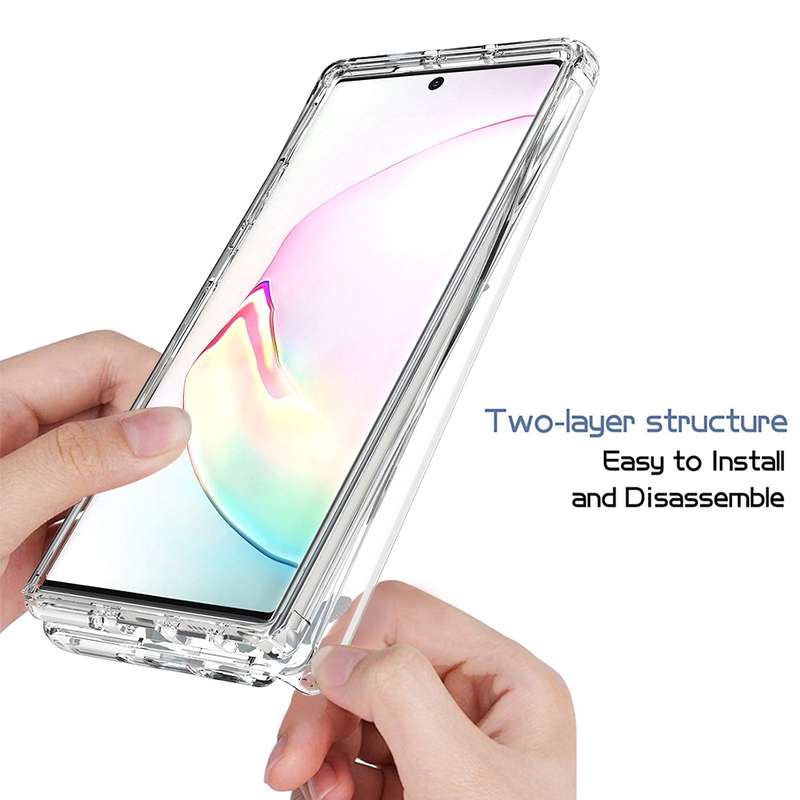 For Samsung Galaxy Note 10 Plus 2 in 1 High Transparent Painted Shockproof PC + TPU Protective Case(