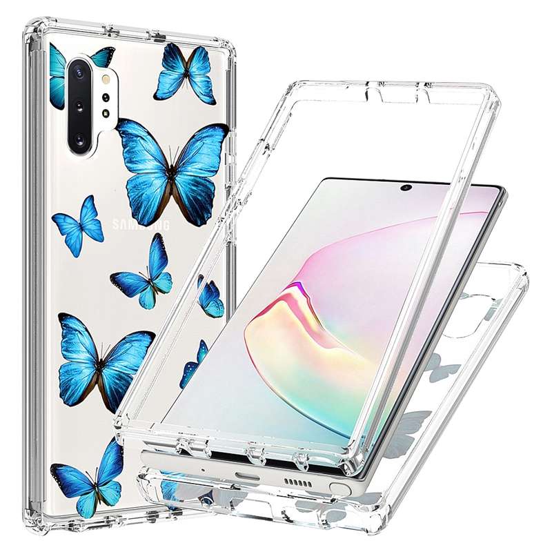 For Samsung Galaxy Note 10 Plus 2 in 1 High Transparent Painted Shockproof PC + TPU Protective Case(
