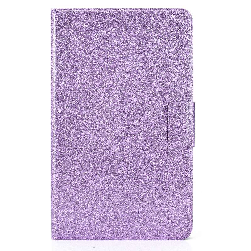For Samsung Galaxy Tab A7 Lite T220 Glitter Horizontal Flip Leather Case with Holder & Card Slots(Bl