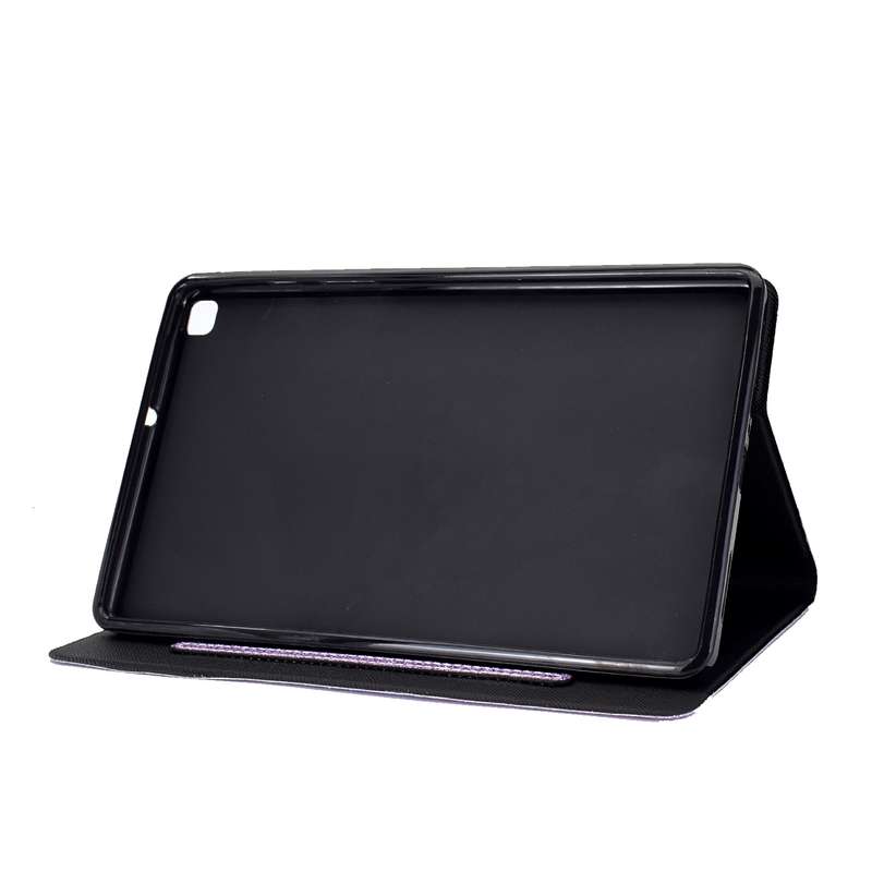 For Samsung Galaxy Tab A7 Lite T220 Glitter Horizontal Flip Leather Case with Holder & Card Slots(Bl